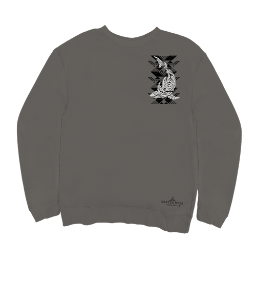 Tribal Reef Mako - Crater Dyed® Long Sleeve Sweatshirt