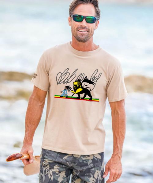 Bob Marley Sweet Walk - Kona Coffee Dyed Short Sleeve Crewneck T-Shirt