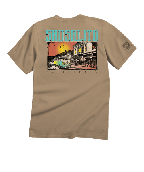 Volkswagen Sausalito Van - Kona Coffee Dyed Short Sleeve Crewneck T-Shirt