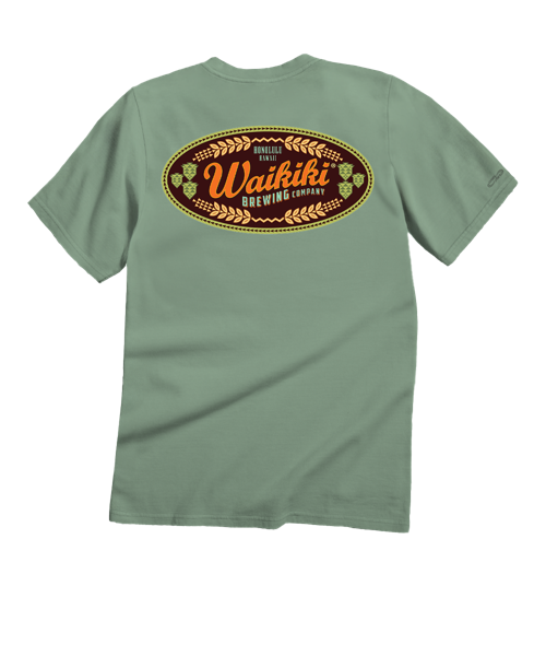 Waikiki Brewing Co - Seaglass Short Sleeve Crewneck T-Shirt