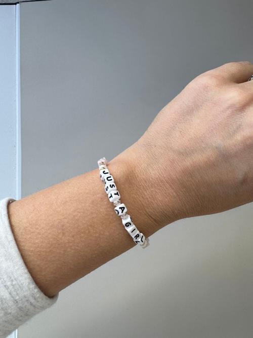 Little Words Project Just A Girl Bracelet