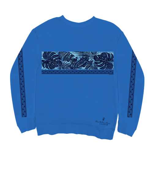 Holo Holo Band - Blue Hawaii Dyed Long Sleeve Sweatshirt