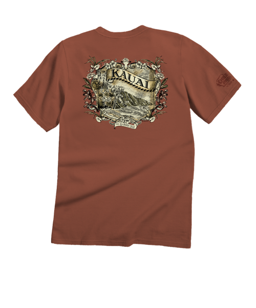 Etched Kauai - Chile Dyed Short Sleeve Crewneck T-Shirt
