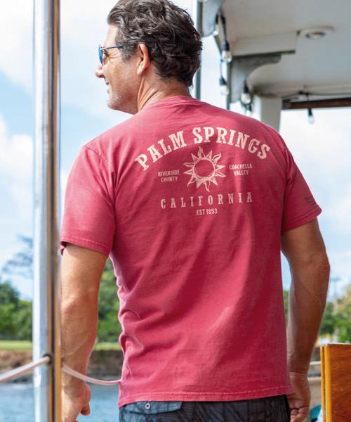 Pangea - Paradise Red Dyed Short Sleeve Crewneck T-Shirt