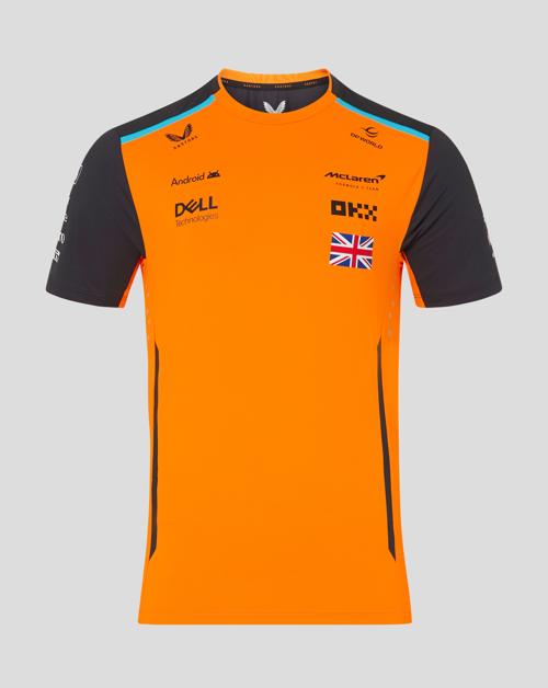 McLaren F1 2024 Men's Lando Norris Team T-Shirt - Papaya/Phantom