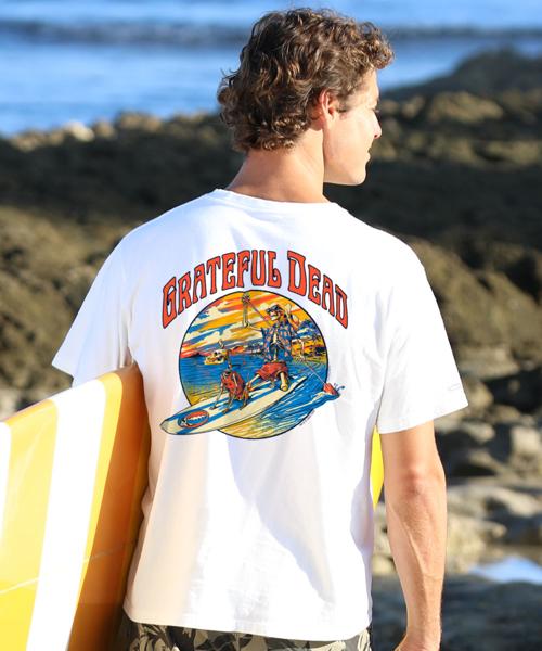 Grateful Dead Along For The Trip - White Short Sleeve Crewneck T-Shirt