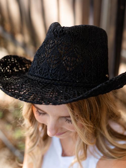 Horseshoe Lace Knitting Cowboy Hat