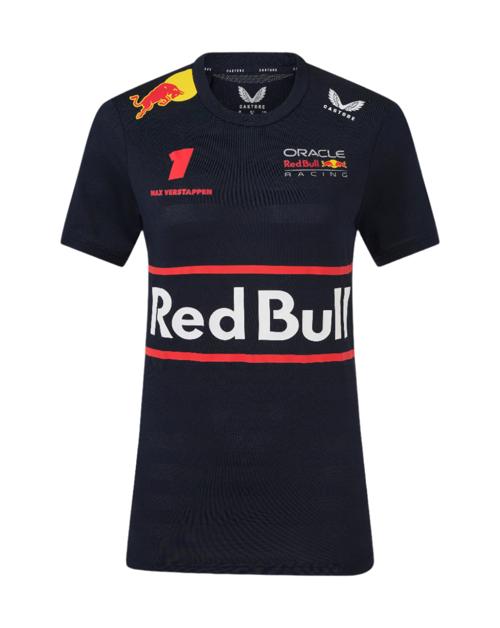 Red Bull Racing F1 Women's 2025 Max Verstappen Team T-Shirt- Navy