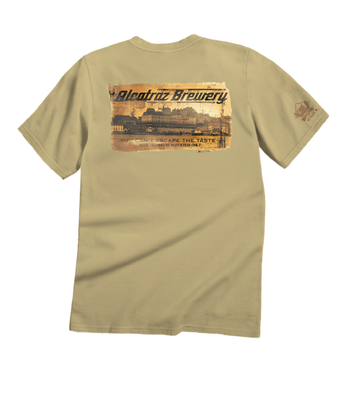 Alcatraz Brewery - Beer Dyed Short Sleeve Crewneck T-Shirt