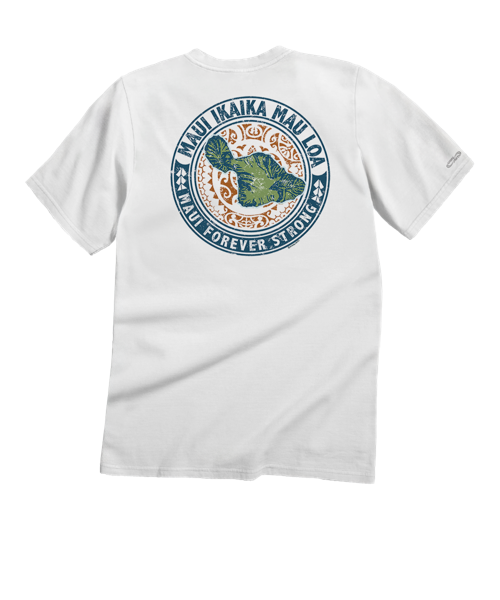 Maui Forever Strong - White Short Sleeve Crewneck T-Shirt
