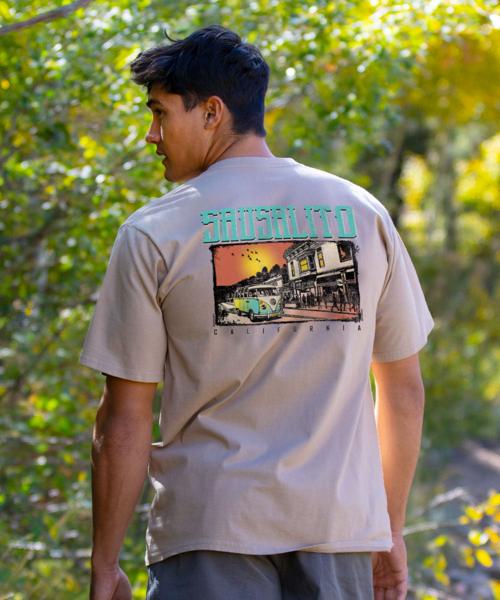 Volkswagen Sausalito Van - Kona Coffee Dyed Short Sleeve Crewneck T-Shirt