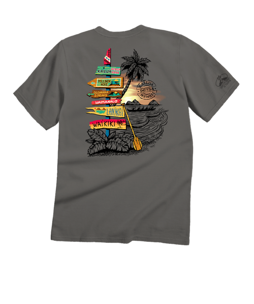 Kailua Signs - Crater Dyed® Short Sleeve Crewneck T-Shirt