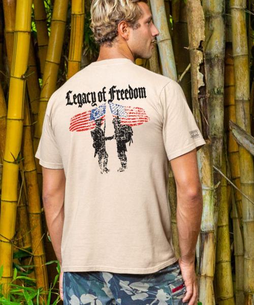 Legacy Of Freedom - Kona Coffee Dyed Short Sleeve Crewneck T-Shirt