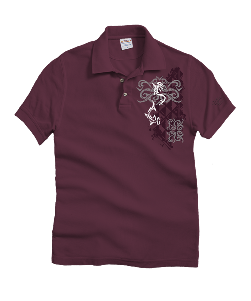 Mano Tapa - Wine Dyed Short Sleeve Oceanfront Polo Shirt