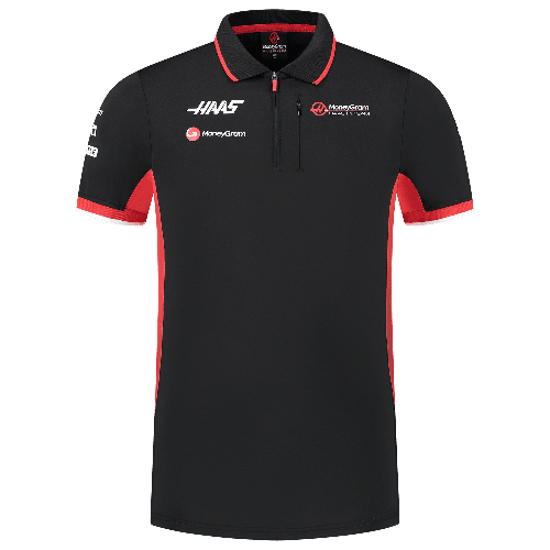 Haas Racing F1 2024 Men's Team Fitted Polo Shirt - Black