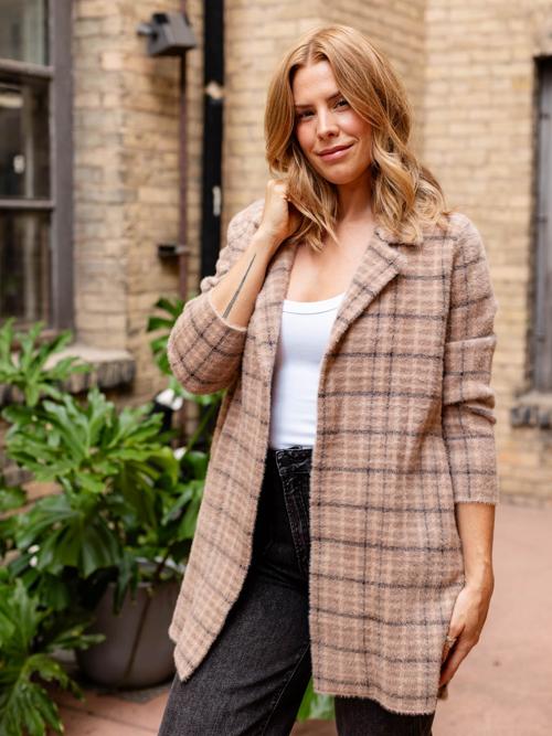 Liverpool Textured Open Front Sweater Coat