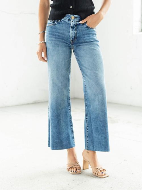 KUT Meg Toughness High Rise Fab Ab Wide Leg