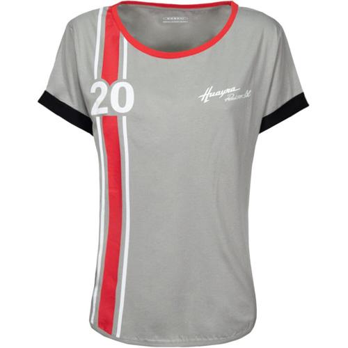 Pagani Roadster BC Women's "20" Stripes T-Shirt- Gray