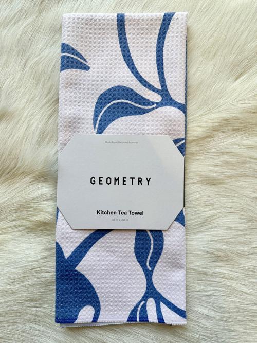 Blue Cherry Dreams Tea Towel