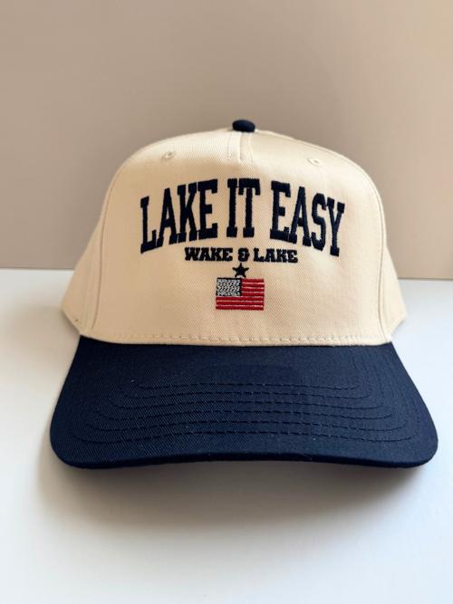 Lake It Easy Vintage Trucker Hat