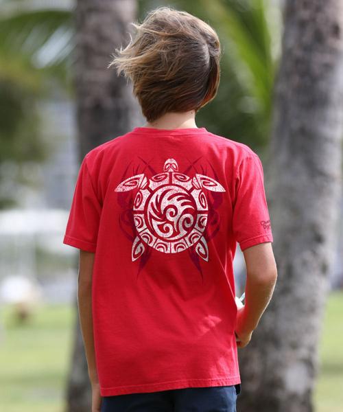 Tribe Turtle - Cherry Dyed Short Sleeve Crewneck T-Shirt