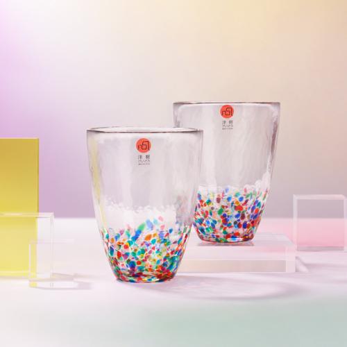 Nebuta Rainbow Glass Tumbler Set