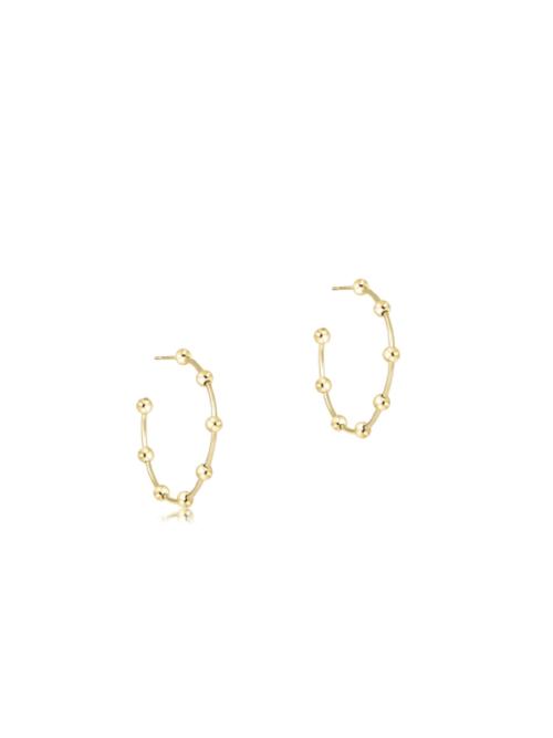 enewton Beaded Simplicity 1.5" Post Hoop - 4mm