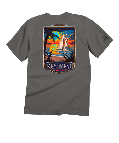 Key West Sunset - Crater Dyed® Short Sleeve Crewneck T-Shirt