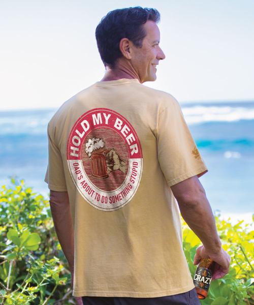 Hold My Beer - Beer Dyed Short Sleeve Crewneck T-Shirt