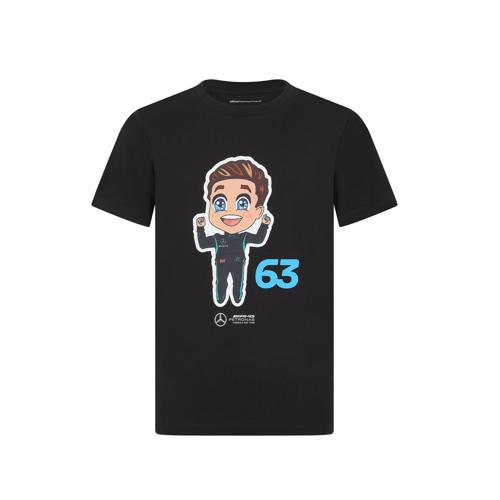 Mercedes AMG Petronas F1 Kids George Russell T-Shirt - Youth Black