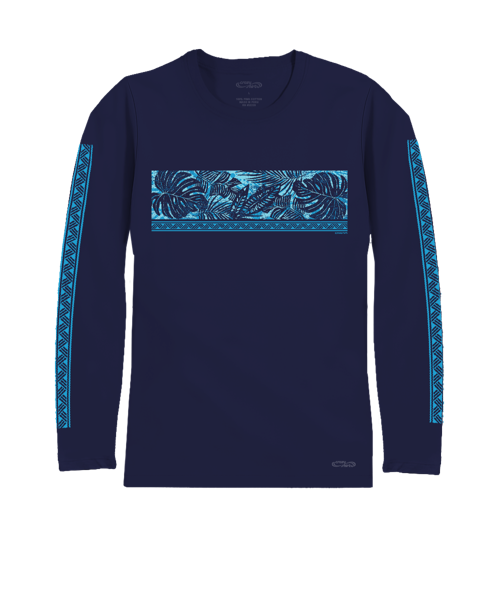 Holo Holo Band - Indigo Long Sleeve Pima T-Shirt