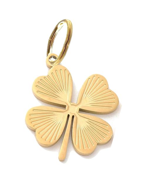 Farrah B Textured 4 Leaf Clover Charm