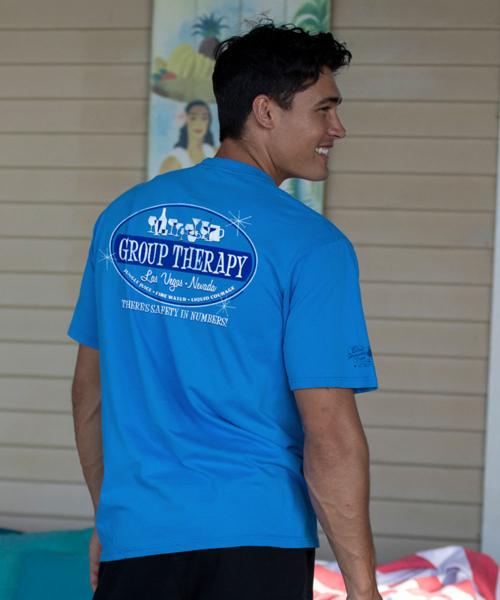 Group Therapy Vegas - Blue Hawaii Dyed Short Sleeve Crewneck T-Shirt