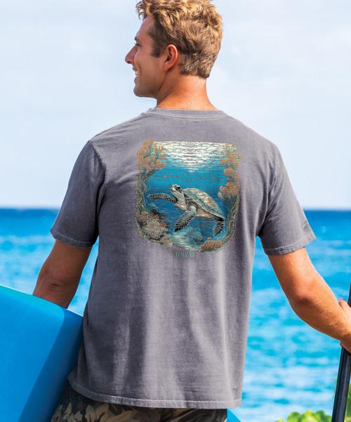 Honu Kai Scenic - Crater Dyed® Short Sleeve Crewneck T-Shirt
