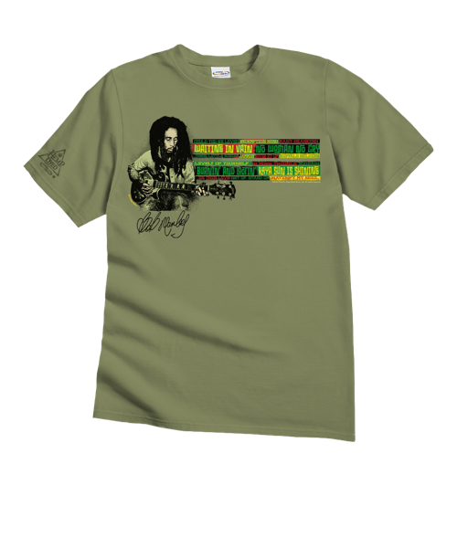 Bob Marley Songs - Hemp Dyed Short Sleeve Crewneck T-Shirt