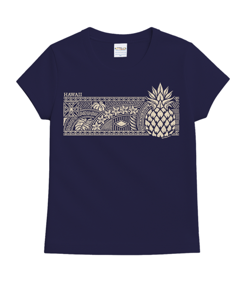 Pineapple Tapa Band - Grape Dyed Short Sleeve Crewneck T-Shirt