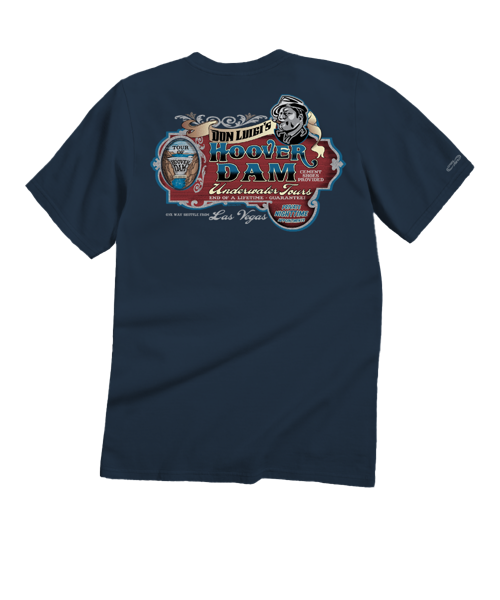 Luigis Dam - Navy Short Sleeve Crewneck T-Shirt