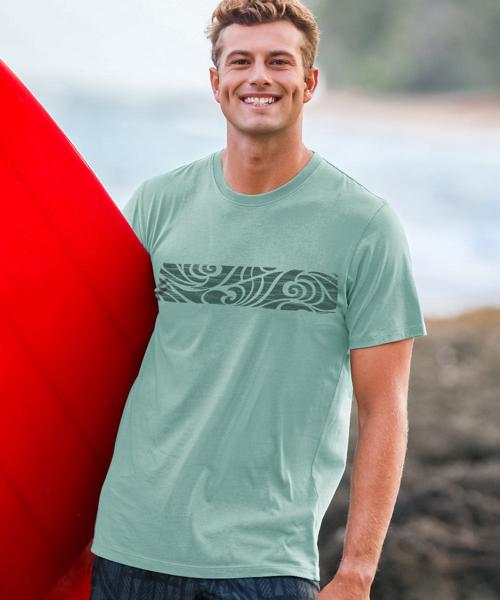 Hanele Band - Seagreen Short Sleeve Pima T-Shirt