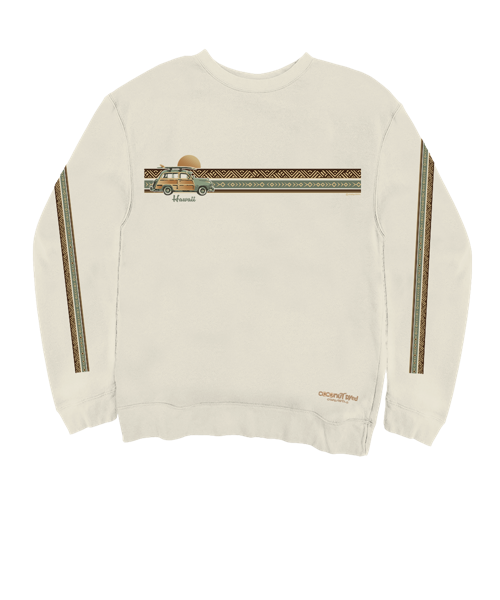 Woody Wagon Band - Coconut Dyed Long Sleeve Sweatshirt