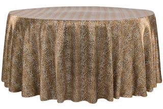 LV Designs 132” Round Table Linens in Green Fern (6)