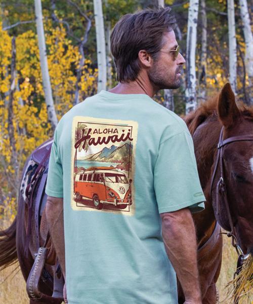 Volkswagen Aloha - Seaglass Short Sleeve Crewneck T-Shirt