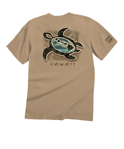 Paradise Honu - Kona Coffee Dyed Short Sleeve Crewneck T-Shirt
