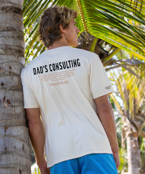 Dad Consulting - Coconut Dyed Short Sleeve Crewneck T-Shirt