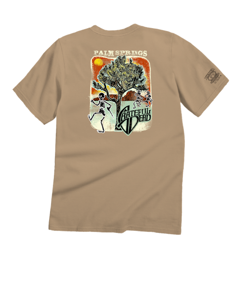 Grateful Dead Joshua Tree - Kona Coffee Dyed Short Sleeve Crewneck T-Shirt