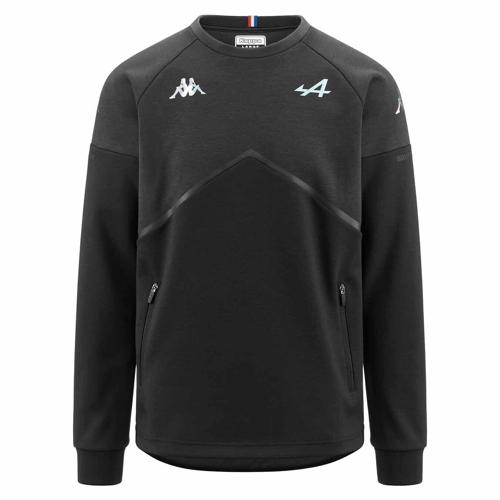 Alpine Racing F1 Men's Team Fleece Pullover - Dark Grey/Blue