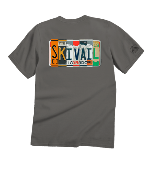 License To Ski - Crater Dyed® Short Sleeve Crewneck T-Shirt