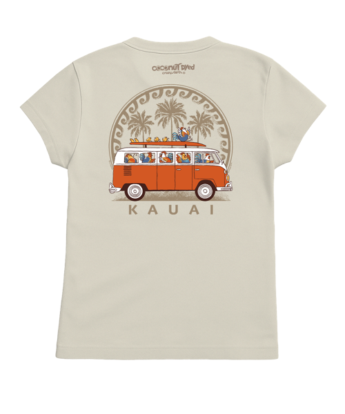 Volkswagen Chicken Van - Coconut Dyed Short Sleeve Crewneck T-Shirt