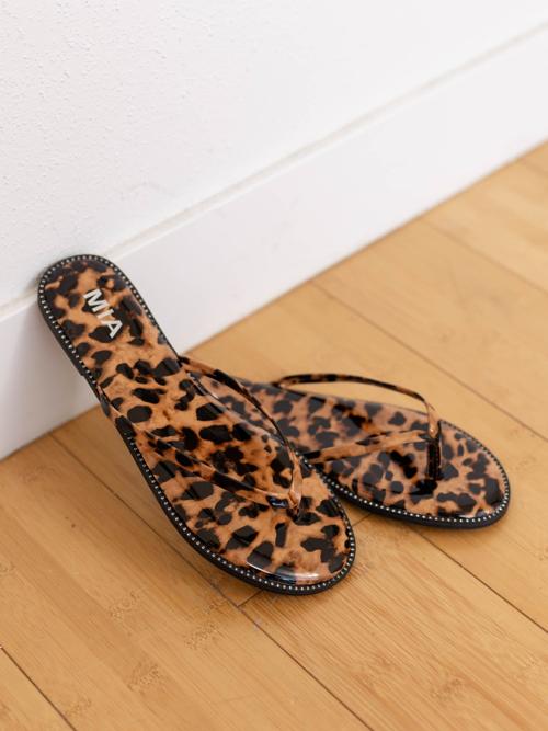 MIA Aster Leopard Flip Flop