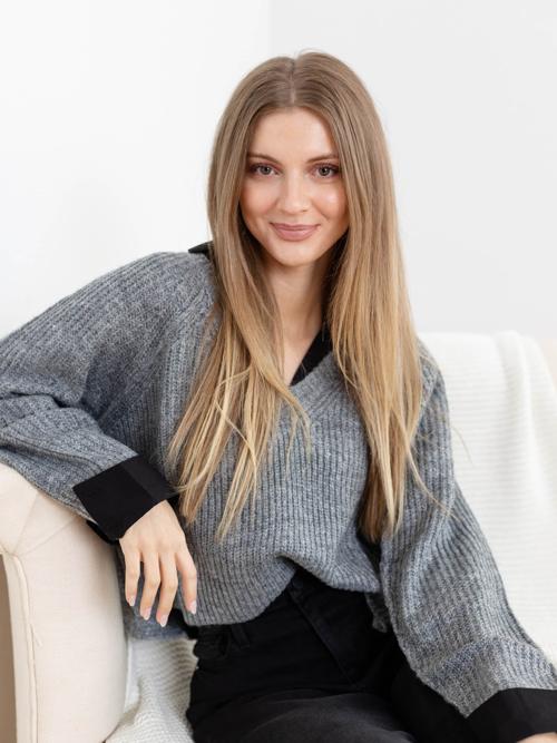 Elan Sweater V-Neck Collared Shirt
