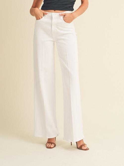 Just Black White Palazzo Jean
